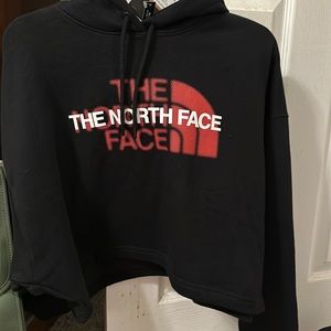 North face ladies hoodie cropped